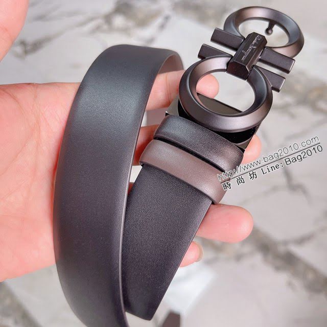 菲拉格慕男士皮帶 Ferragamo雙面牛皮腰帶  jjp2080